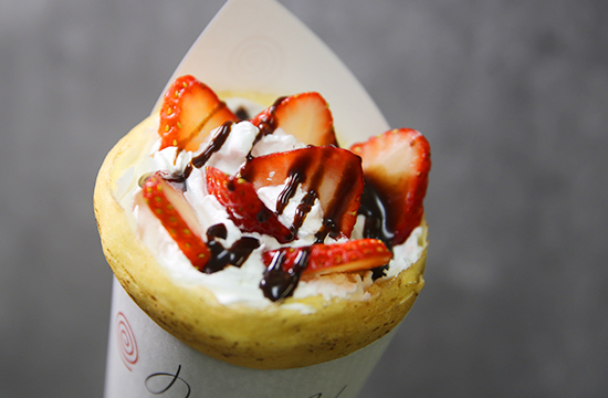 いちごのクレープ