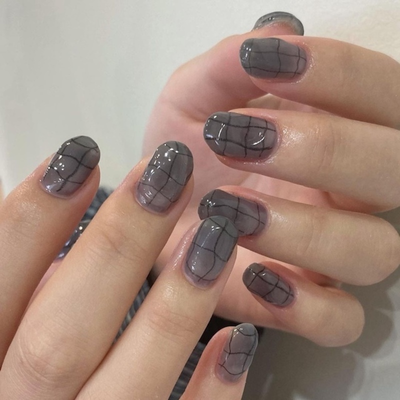 チェックネイル